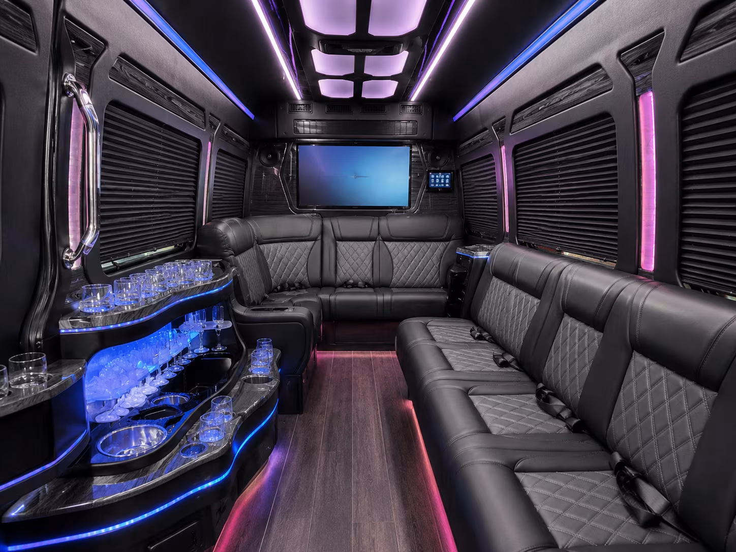 buses for academic magnet and hanahan high school prom groups