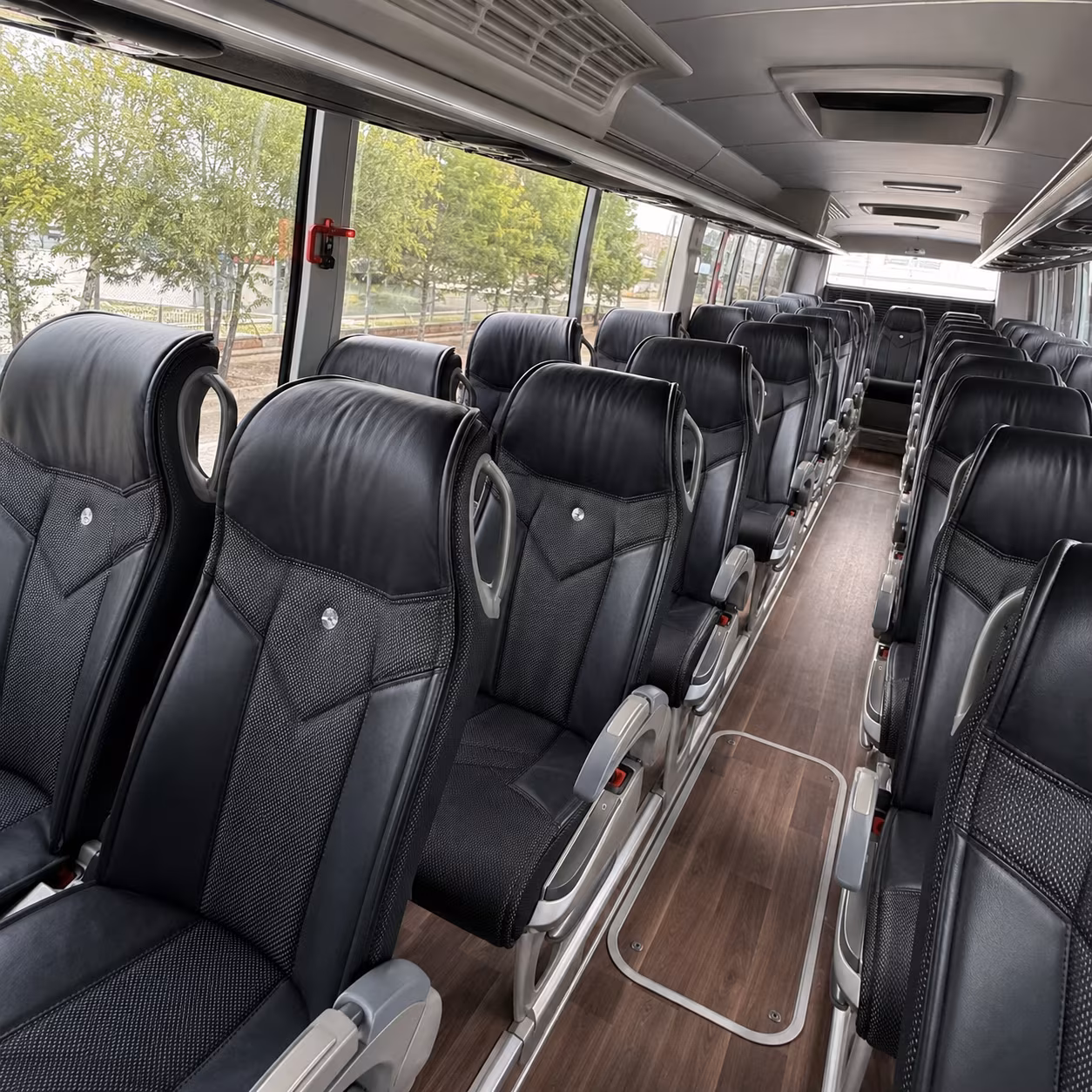 north charleston charter bus rental interior